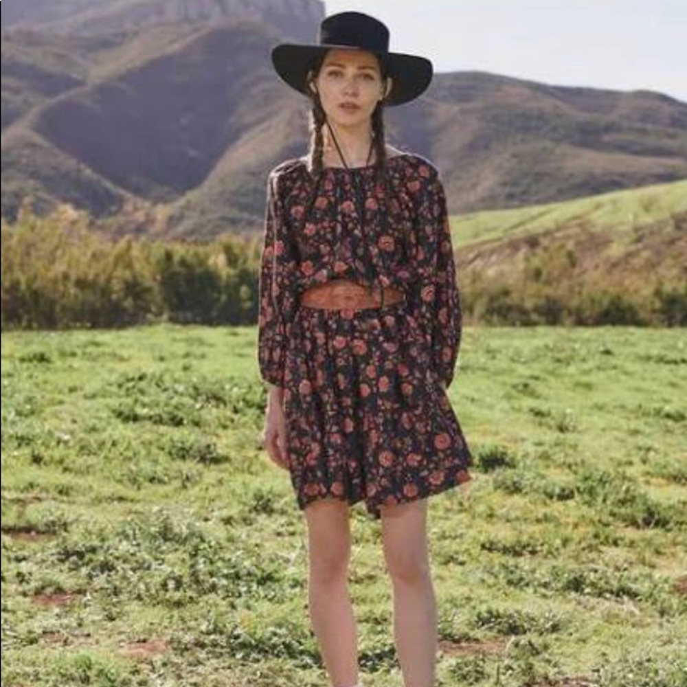 THE GREAT. The Bluff Dress in Antique Floral. Size 0.